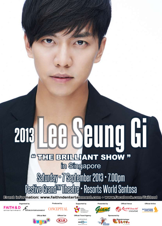 lee seung gi poster premium tickets to lee seung gi s quot the brilliant show quot in lee seung gi poster premium tickets to lee seung gi s quot the brilliant show quot in