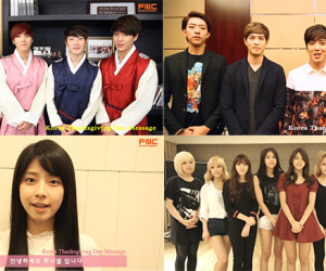 FTISLAND, CNBLUE, Juniel and AOA Give Their Chuseok Greetings FTISLAND, CNBLUE, Juniel and AOA Give Their Chuseok Greetings
