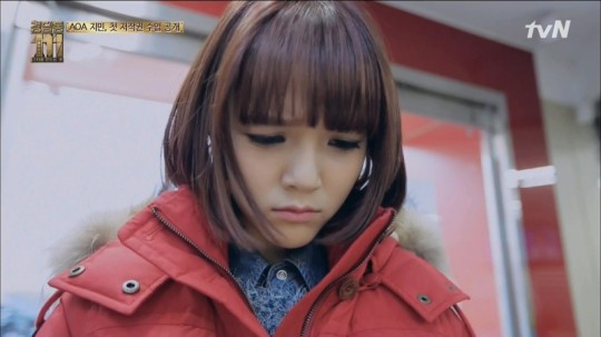 She's like a cute little penguin with red fur AOA Ji Min