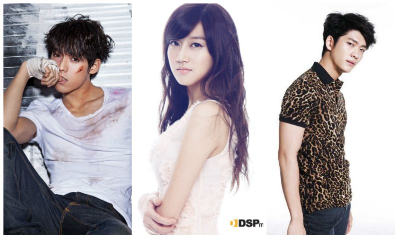 Minhyuk, Oh Seung Ah and Kang Tae Oh