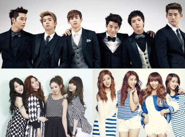 2PM, Girl's Day, SISTAR