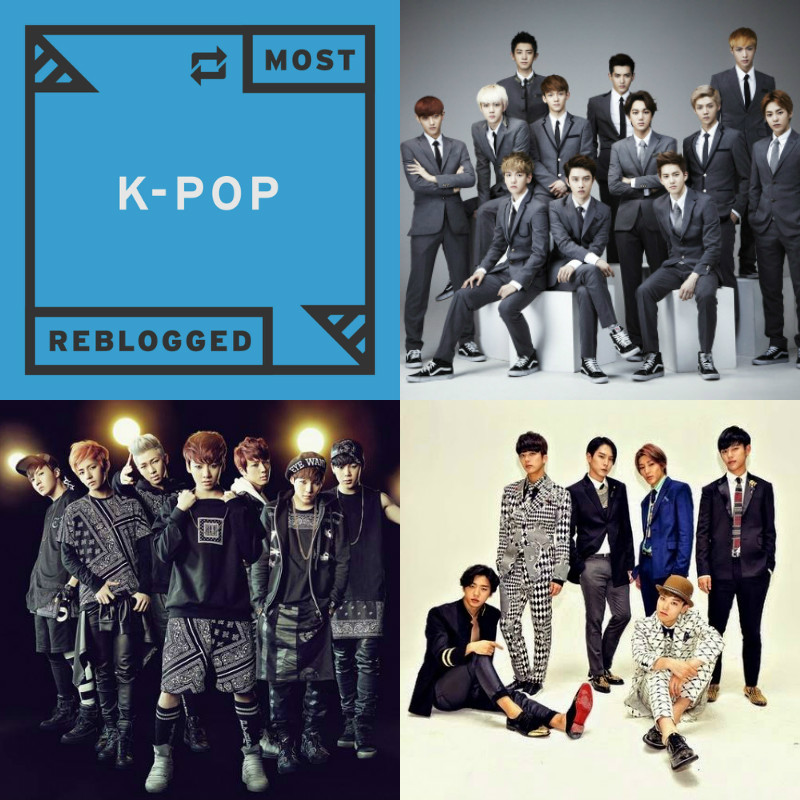 EXO, BTS, B.A.P, and More Rank in Tumblr's Most Reblogged