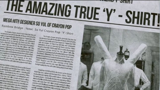 The original newspaper text mentions the Japanese empire and World War II